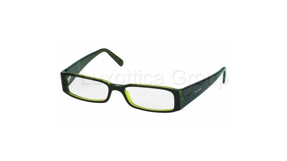 Prada PR10FV Bifocal Eyeglasses - Tortse-Green Demo Lens Frame / 49 mm Prescription Lenses, 3AY1O1-4916