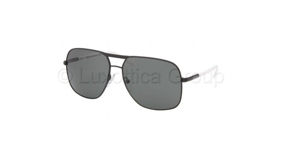 Prada PR 57MS Sunglasses Styles - Matte Black Frame / Gray Lenses, 1BO1A1-5914