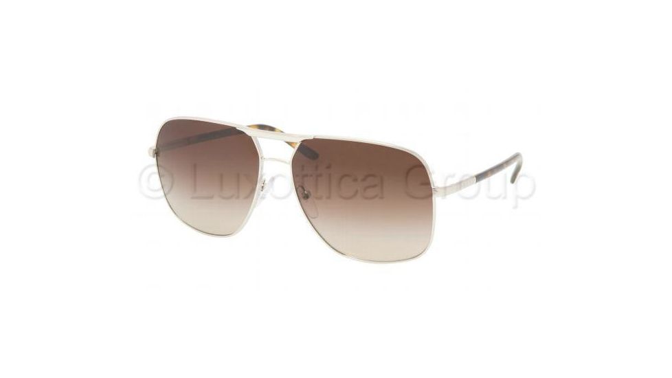 Prada PR 57MS Sunglasses Styles - Silver Frame / Brown Gradient Lenses, 1BC6S1-5914