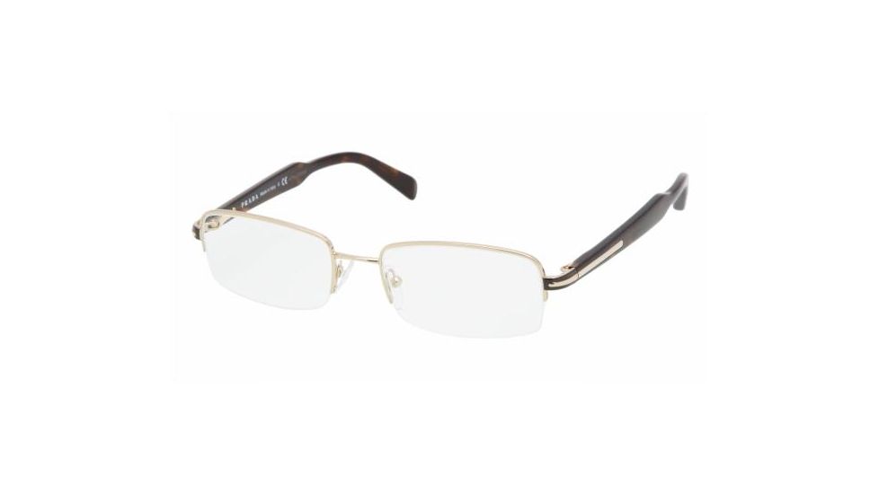 Prada PR58NV Bifocal Eyeglasses - Pale Gold Frame / 52 mm Prescription Lenses, ZVN1O1-5218