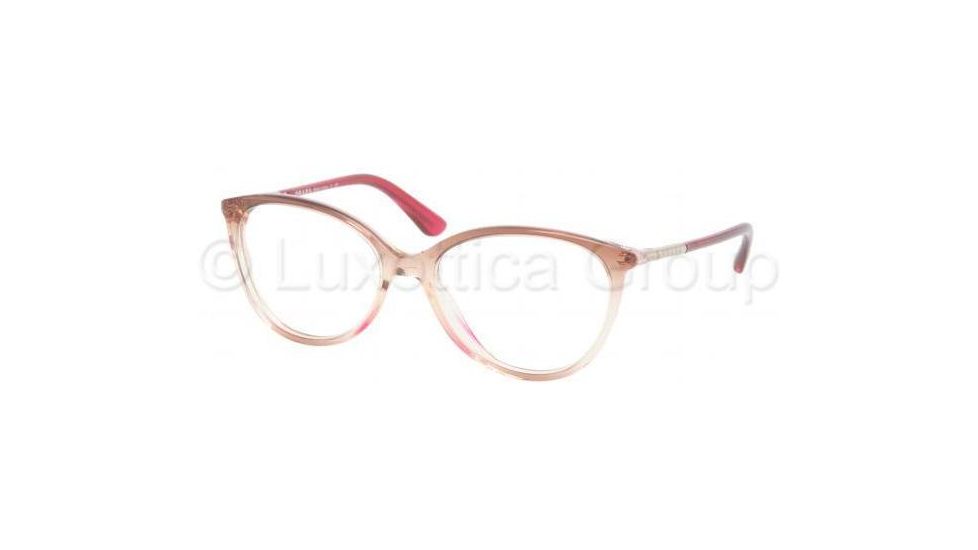 Prada PR03OV Bifocal Prescription Eyeglasses EAN1O1-5316 - Currant/Honey/Currant 