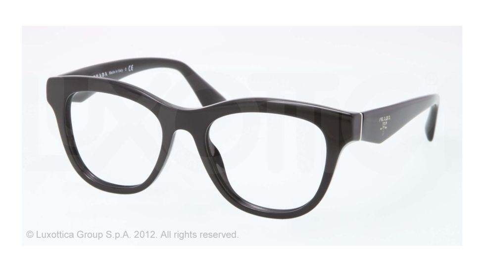 Prada PR04QV Bifocal Prescription Eyeglasses 1AB1O1-51 - Black Frame