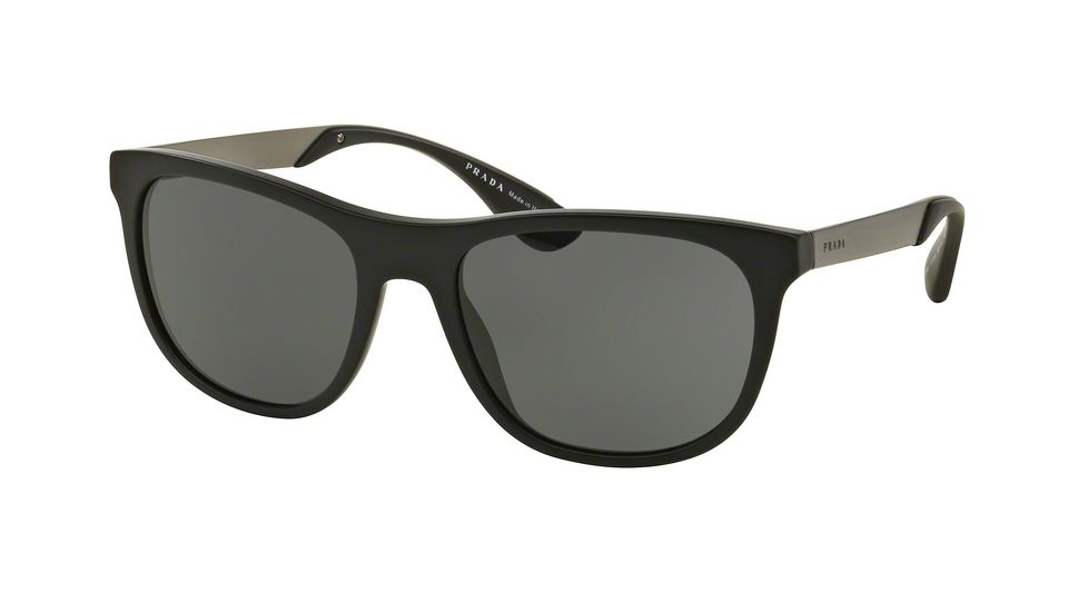 Prada PR04SSF Bifocal Prescription Sunglasses PR04SSF-1BO1A1-57 - Lens Diameter 57 mm, Frame Color Matte Black