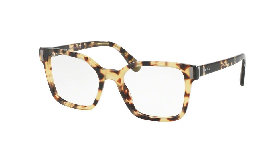 Prada PR05TV Bifocal Prescription Eyeglasses 7S01O1-52 - Medium Havana Frame