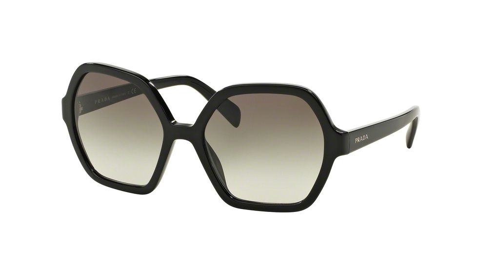 Prada PR06SS Bifocal Prescription Sunglasses PR06SS-1AB0A7-56 - Lens Diameter 56 mm, Frame Color Black
