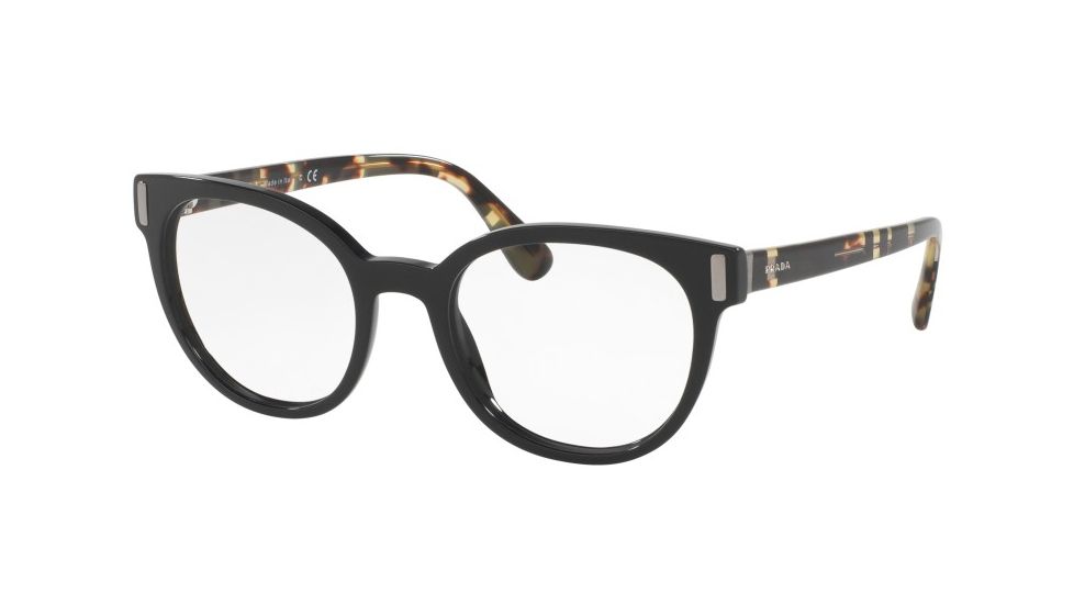 Prada PR06TV Eyeglass Frames 1AB1O1-50 - Black Frame
