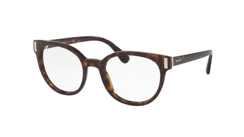 Prada PR06TV Eyeglass Frames 2AU1O1-50 - Havana Frame