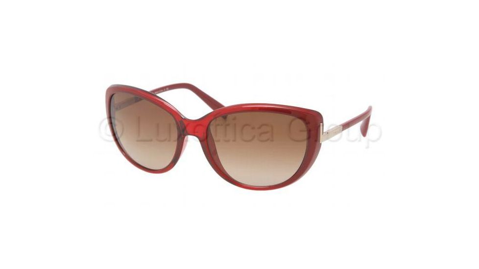 Prada PR07OS Progressive Prescription Sunglasses PR07OS-IAE1Z1-5917 - Lens Diameter 59 mm, Frame Color Ruby Transparent Gradient
