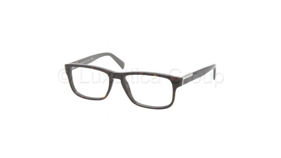 Prada PR07PV Bifocal Prescription Eyeglasses KA51O1-5417 - Top Havana Gray Frame, Demo Lens Lenses