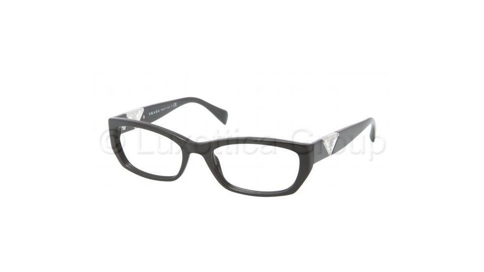 Prada PR10OVA Bifocal Prescription Eyeglasses 1AB1O1-5218 - Gloss Black Frame