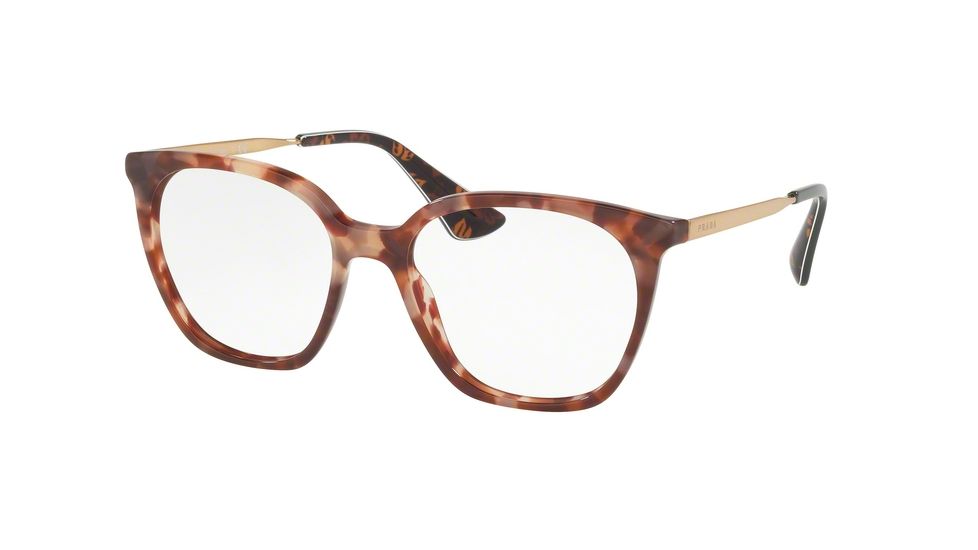 Prada PR11TVF Bifocal Prescription Eyeglasses UE01O1-53 - Pink Havana Frame