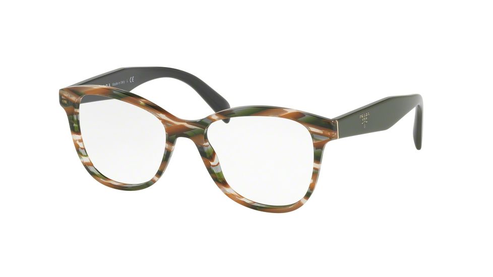 Prada PR12TVF Eyeglass Frames VAO1O1-55 - Sheaves Grey Brown Frame