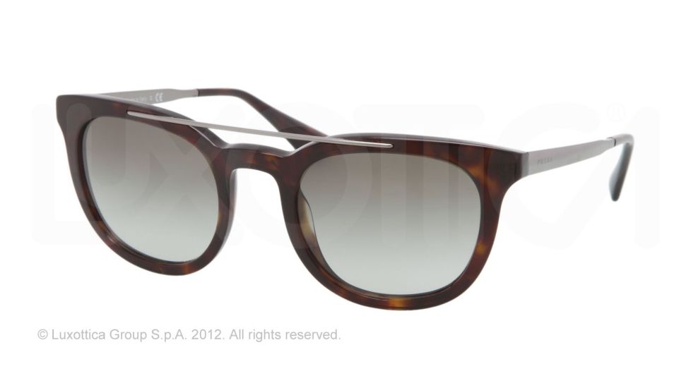 Prada PR13PS Single Vision Prescription Sunglasses PR13PS-2AU3M1-51 - 