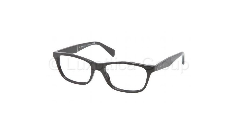 Prada PR14PV Progressive Prescription Eyeglasses 1AB1O1-5317 - Gloss Black Frame