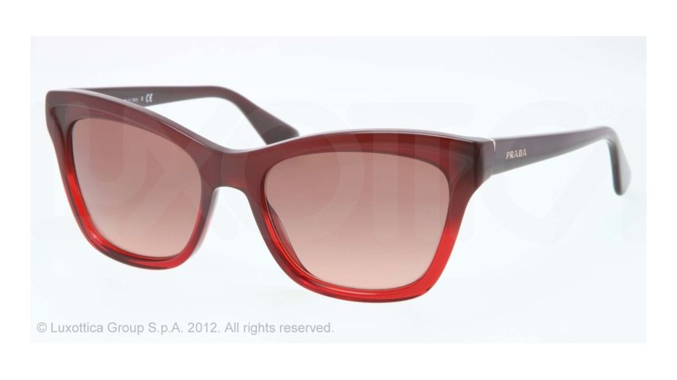 Prada PR16PS Sunglasses MAX0A5-54 - Bordeaux Gradient Frame, Pink Gradient Lenses