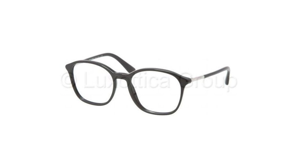 Prada PR19OV Progressive Prescription Eyeglasses 1AB1O1-5017 - Black Frame