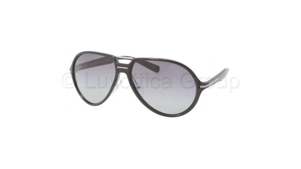 Prada PR20NS Sunglasses 1AB3M1-6414 - Gloss Black Gray Gradient