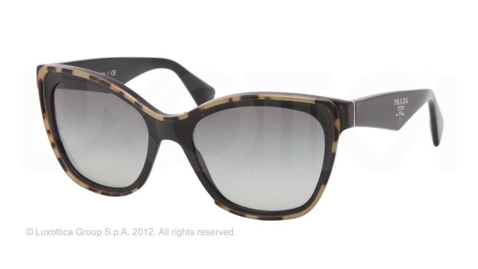 Prada PR20PS Bifocal Prescription Sunglasses PR20PS-MA50A7-56 - Lens Diameter 56 mm, Frame Color Top Medium Havana/Black