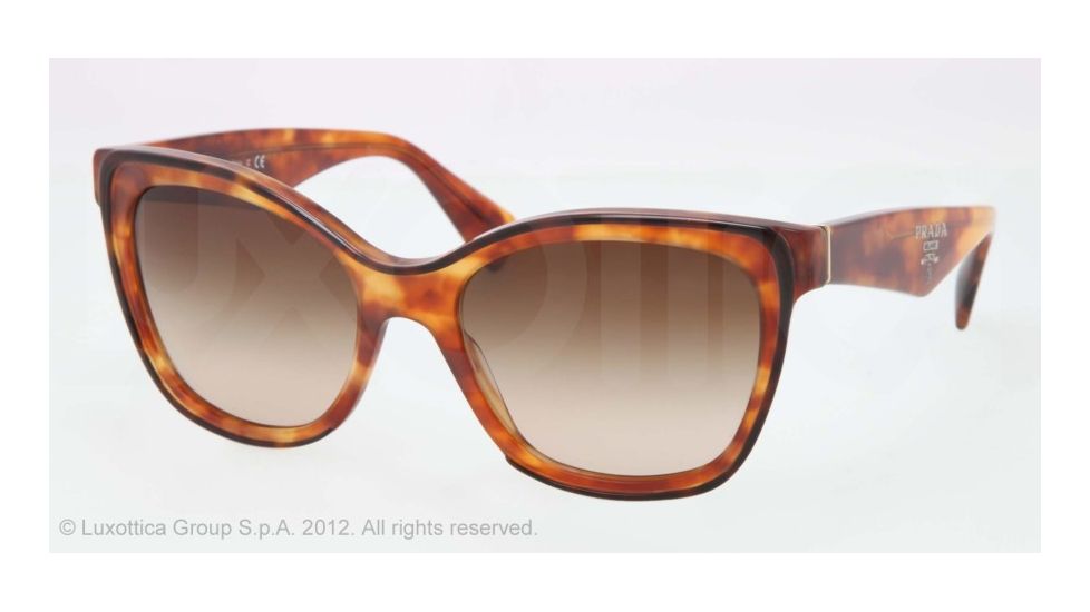 Prada PR20PS Bifocal Prescription Sunglasses PR20PS-NAK6S1-56 - Lens Diameter 56 mm, Frame Color Top Havana/light Havana