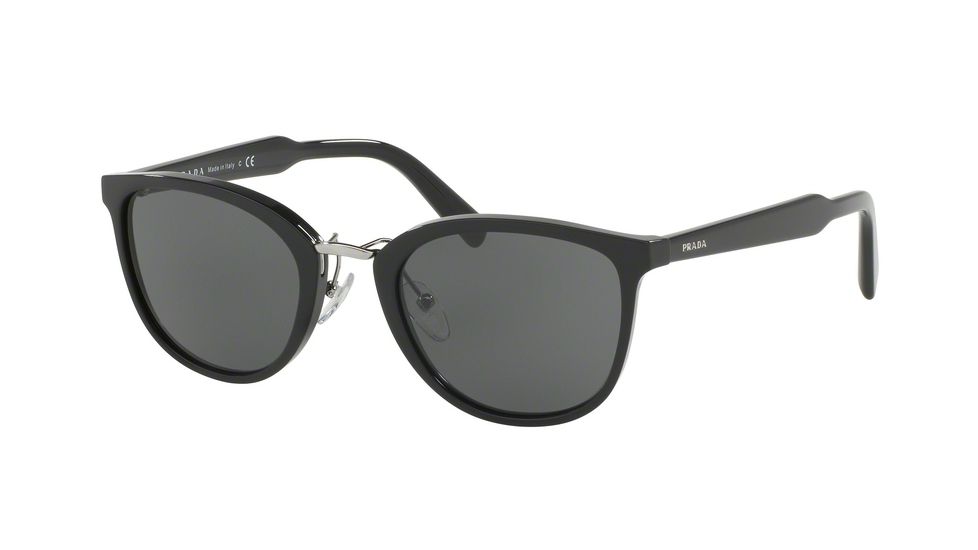 Prada PR22SS Bifocal Prescription Sunglasses PR22SS-1AB1A1-52 - Lens Diameter 52 mm, Frame Color Black