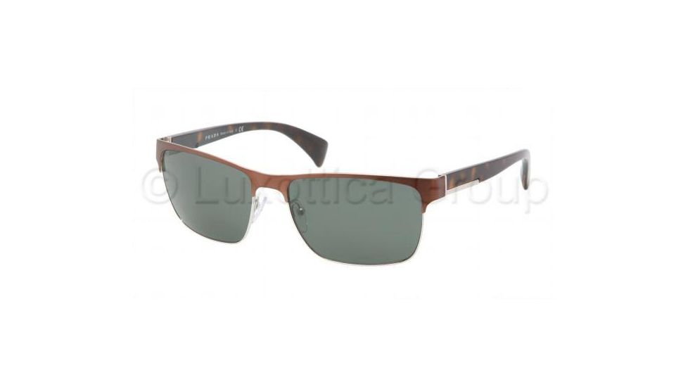 Prada PR51OS Progressive Prescription Sunglasses PR51OS-GAP3O1-5817 - Lens Diameter 58 mm, Frame Color Brown Demi Shiny