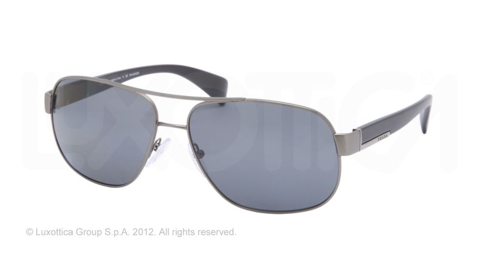 Prada PR52PS Prescription Sunglasses PR52PS-7CQ5Z1-61 - Lens Diameter 61 mm, Frame Color Matte Gunmetal