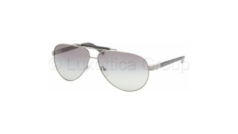 Prada PR54NS Sunglasses 5AV3M1-6112 - Gunmetal Gray Gradient