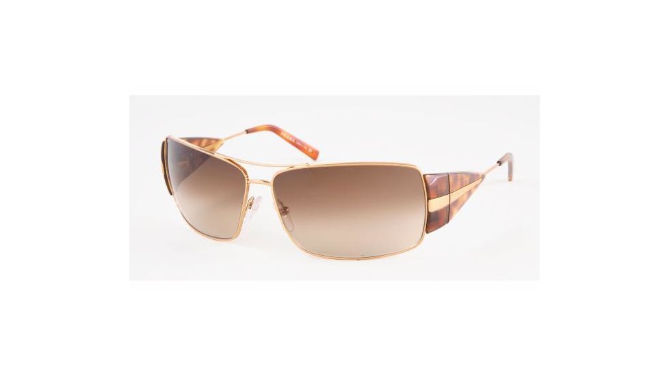 Prada PR55HS #4BW6S1 - Light Havana Frame, Brown Gradient Lenses