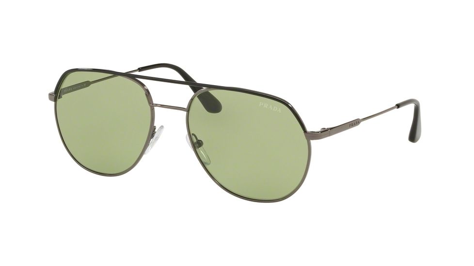 Prada PR55US Sunglasses M4Y411-57 - , Green Lenses