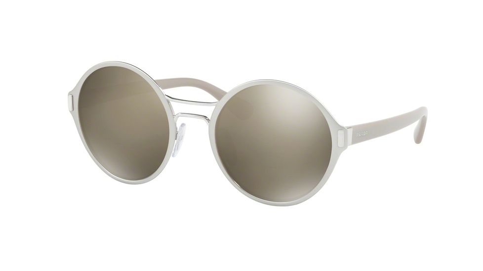 Prada PR57TS Bifocal Prescription Sunglasses PR57TS-1AP1C0-54 - Lens Diameter 54 mm, Frame Color Matte Silver/Silver