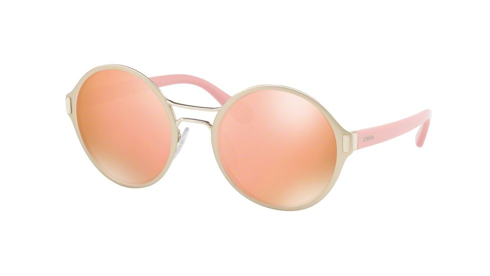 Prada PR57TS Bifocal Prescription Sunglasses PR57TS-EAG6S0-54 - Lens Diameter 54 mm, Frame Color Matte Pale Gold/pale Gold
