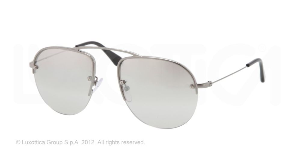 Prada PR58OS Single Vision Prescription Sunglasses PR58OS-5AV1A0-52 - Lens Diameter 52 mm, Frame Color Gunmetal