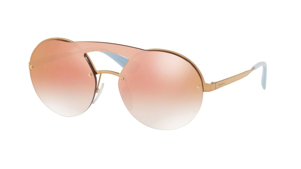 Prada PR65TS Sunglasses 7OEAD2-36 - Antique Gold Frame