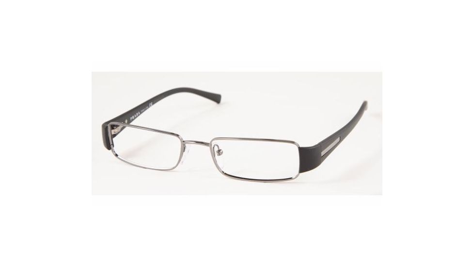 Prada PR72HV Progressive Eyeglasses - Gunmetal Frame / 51 mm Prescription Lenses, 7LS1O1-5117