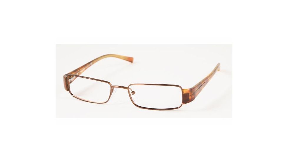 Prada PR72HV Progressive Eyeglasses - Tobacco Frame / 51 mm Prescription Lenses, 8AE1O1-5117