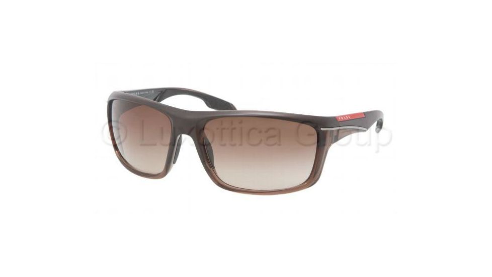 Prada PS01NS Sunglasses GAJ6S1-6318 - Brown Demi Shiny Frame, Brown Gradient Lenses