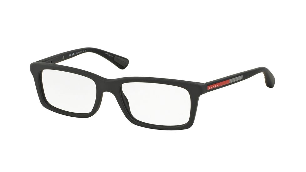 Prada PS02CV Bifocal Prescription Eyeglasses TFZ1O1-55 - Grey Rubber Frame