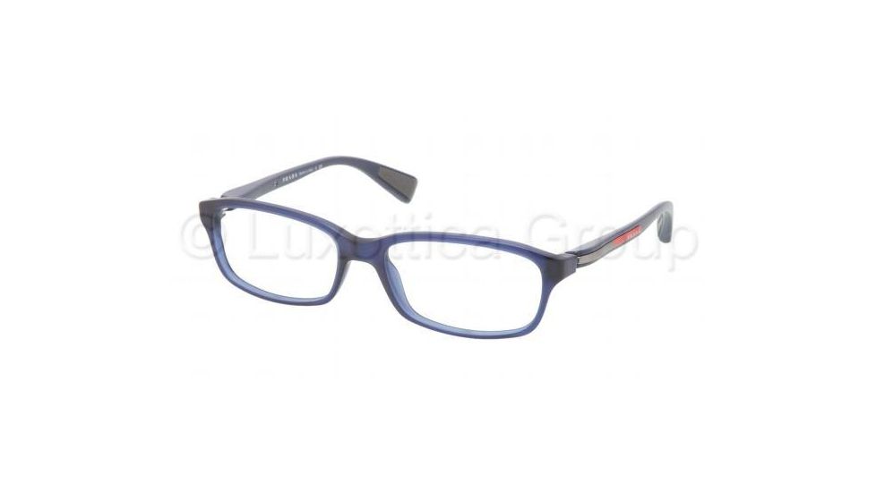 Prada PS02DV Bifocal Prescription Eyeglasses IAW1O1-5216 - Matte Blue Frame