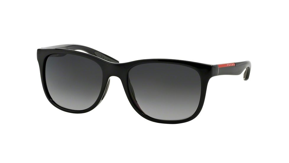 Prada PS03OS Progressive Prescription Sunglasses PS03OS-1AB5W1-55 - Lens Diameter 55 mm, Frame Color Black