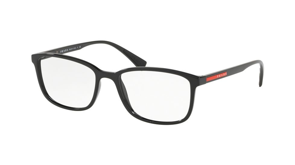 Prada PS04IV Progressive Prescription Eyeglasses, 53mm, Black, PS04IV-1AB1O1-53-PRO