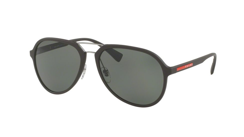 Prada PS05RS Bifocal Prescription Sunglasses PS05RS-UB05X1-58 - Lens Diameter 58 mm, Frame Color Brown Rubber