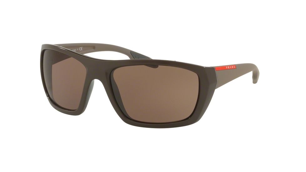 Prada PS06SS Bifocal Prescription Sunglasses PS06SS-VY80D1-61 - Lens Diameter 61 mm, Frame Color Matte Brown