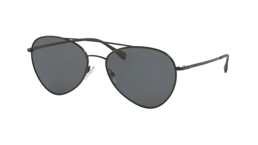 Prada PS50SS Single Vision Prescription Sunglasses PS50SS-1BO5Z1-60 - Lens Diameter 60 mm, Frame Color Matte Black