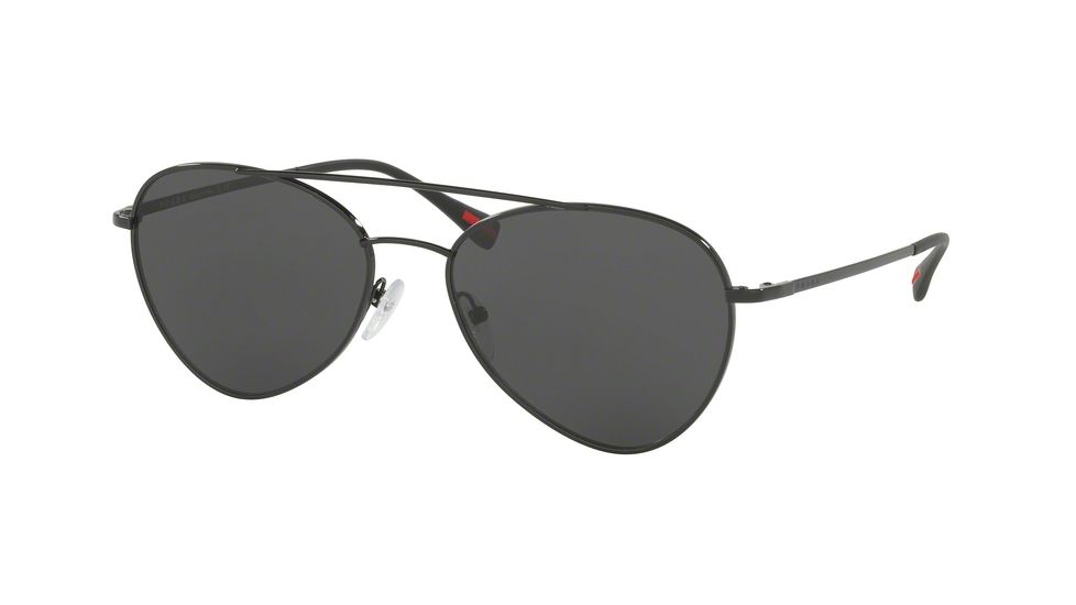 Prada PS50SS Single Vision Prescription Sunglasses PS50SS-7AX5S0-57 - Lens Diameter 57 mm, Frame Color Black