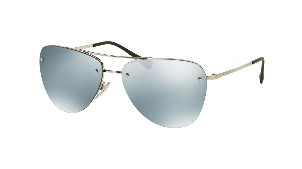 Prada PS53RS Bifocal Prescription Sunglasses PS53RS-1BC5K2-57 - Lens Diameter 57 mm, Frame Color Silver