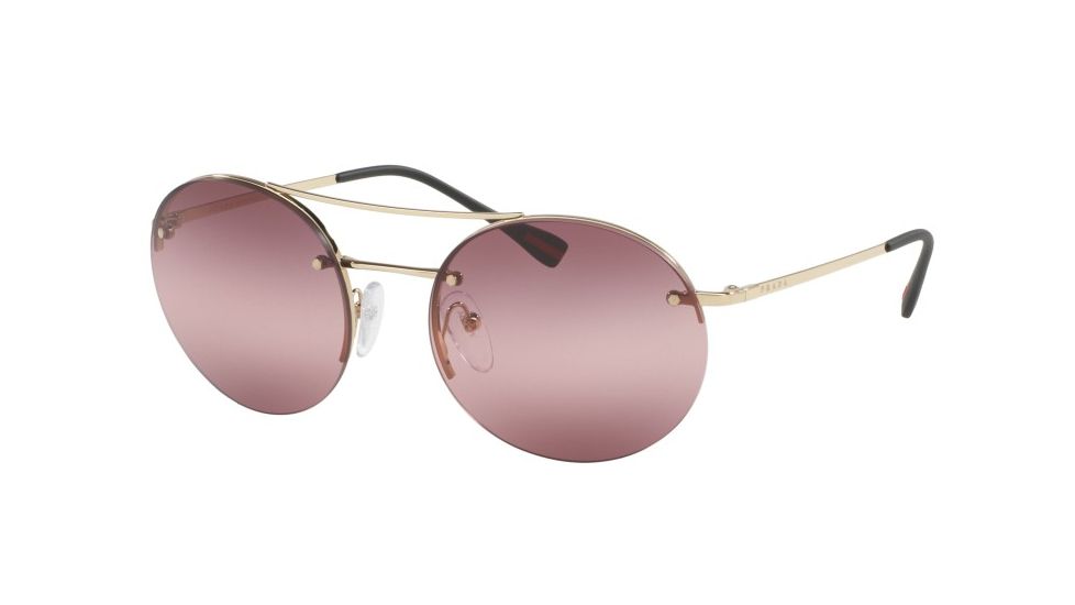 Prada PS54RS Sunglasses ZVN6M0-56 - Pale Gold Frame, Pink Gradient Lenses