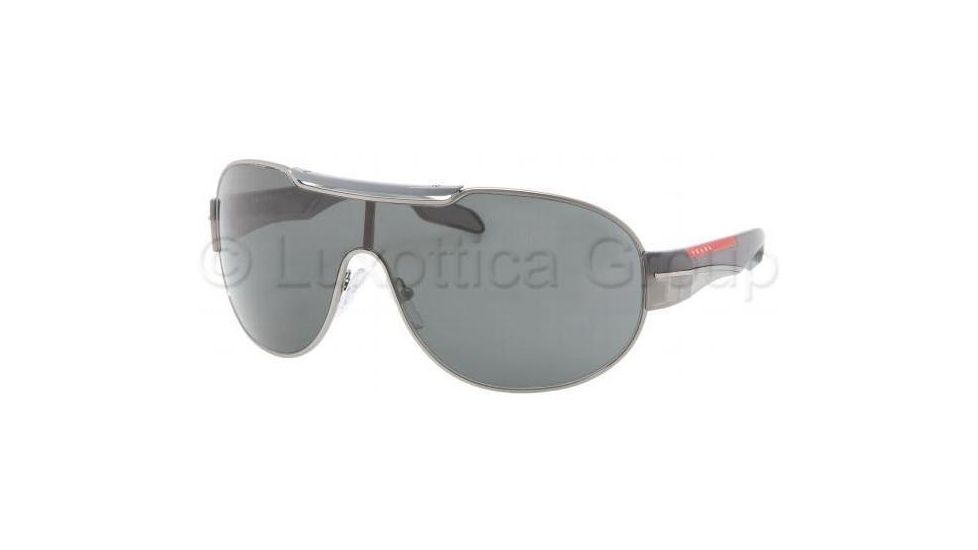 Prada PS56NS Sunglasses 5AV1A1-0137 - Gunmetal Frame, Gray Lenses
