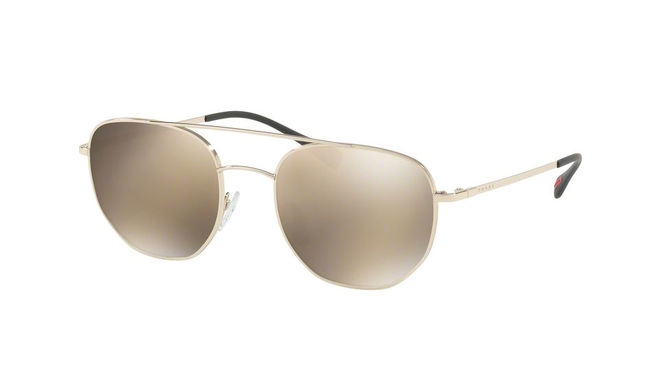 Prada PS56SS Bifocal Prescription Sunglasses PS56SS-ZVN1C0-53 - Lens Diameter 53 mm, Frame Color Pale Gold