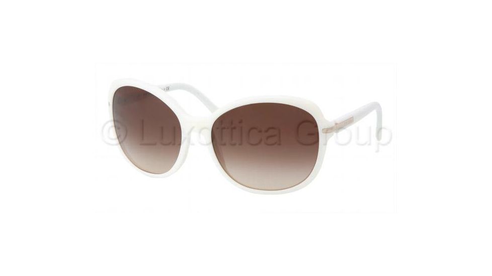 Prada Sunglasses PR04NSA 7S36S1-6117 - Ivory Frame, Brown Gradient Lenses, 61mm Lens Diameter