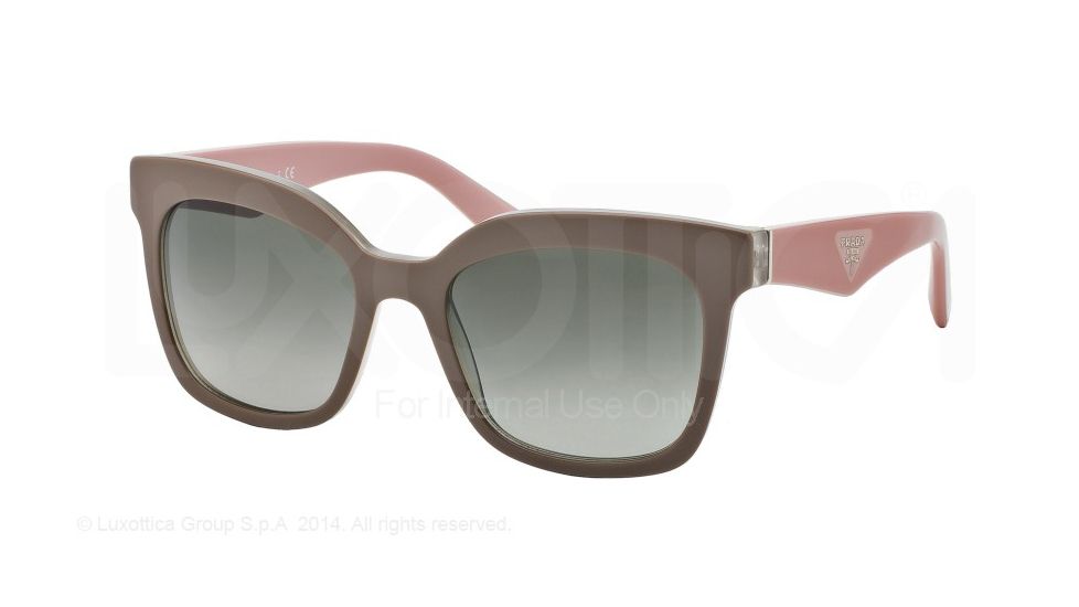 Prada TRIANGLE PR24QS Bifocal Prescription Sunglasses PR24QS-TFT4M1-53 - Lens Diameter 53 mm, Frame Color Beige/Opal Beige